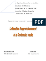 Rapportn 5 La Fonction D Approvisionnement Et La Gestion Des Stocks PDF