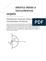 Campo Eléctrico Debido A Una Semicircunferencia Cargada