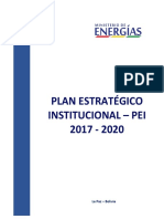 Plan Estrategico Institucional Men - Reformulado