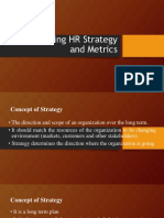 Developing HR Strategy and Metrics