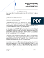 RF Transmitter and Antenna Design Hints