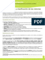 Caracteristicas Clasificacion de La Ciencia