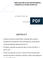 Submitted By: Automatic Wireless Health Monitoring System in Hospitals For Patients