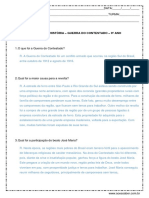 Atividade de Historia Guerra Do Contestado 9º Ano Com Resposta