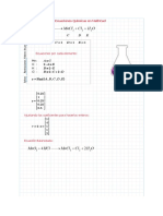 Balanceo de Ecuaciones Químicas en MathCad PDF