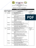 ENG5 Budget of Work 1st