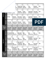 Insanity Workout Calendar PDF