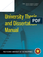 PUP University Thesis and Dissertation Manual With ISBN As of 08.07.17