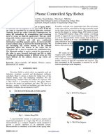 Android Phone Controlled Spy Robot 