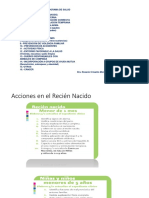 Acciones en El Recién Nacido y Menores de 5 Años