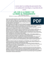 Relación Que Existe Entre La Coordinación Psicomotriz Fina