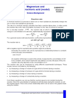 Magnesium and Hydrochloric Acid (Model) - Science Background