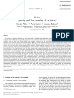 Quality and Functionality of Excipients-Art (Alumnos-S) PDF