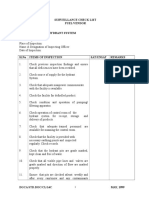 Surveillance Check List Fuel Vendor C. Area of Surveillance: HYDRANT SYSTEM