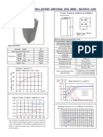 2V Gel Vrla Battery:Individual Data Sheet Ng2 (Opzv) - 1200: Main Technical Parameters and Environment Requirements