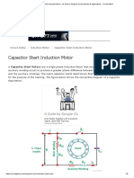 Capacitor Start Induction Motor - Its Phasor Diagram Characteristic & Applications - Circuit Globe