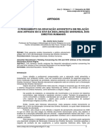 Adolfo Suárez - O Pensamento Da Educação Adventista em Relação Aos Artigos XIX e XXVI Da Declaração Universal Dos Direitos Humanos