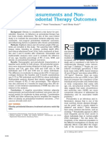 Adiposity Measurements and Non-Surgical Periodontal Therapy Outcomes.