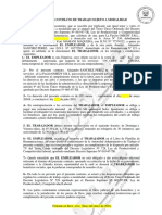 Modelo de Contrato de Trabajo Sujeto A Modalidad