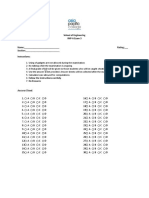 School of Engineering IMP-A Exam 3