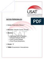 INECUAciones Matematica Basica