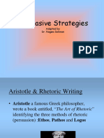 Persuasive Strategies: Adapted by Dr. Nagwa Soliman