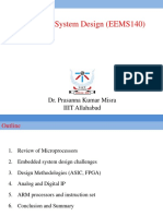 Embedded System Design (EEMS140) : Dr. Prasanna Kumar Misra IIIT Allahabad