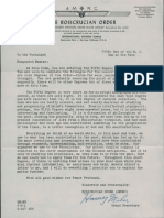 Letter Entering 5th Degree (1956)