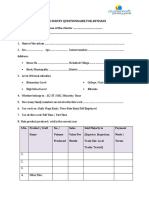 Up Field Survey Questionnaire For Artisans