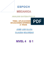 Ecuaciones Diferenciales para Vigas Columnas