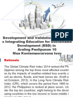 Development and Validation of Modules Integrating Education For Sustainable Development