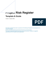 Project Risk Register Template and Guide