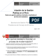 Modernización de La Gestión Pública PDF