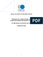 The Role of Agriculture and Farm Household Diversification in The Rural Economy of The United States