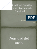 Densidad Real, Densidad Aparente y Porciento de