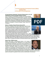 Partnership Forum SDGs - Speaker Bios