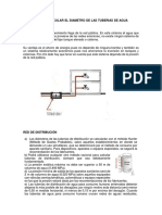 Metodo para Calcular El Diametro de Las Tuberias de Agua