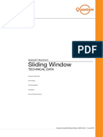 Sliding Window: Technical Data