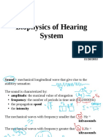 Biophysics of Hearing System