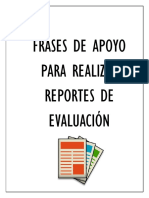 Mega Frases Reportes Evaluacion