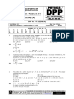 Class XI Physics DPP Set (23) - Previous Chaps + Rotational Motion