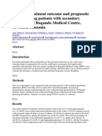 Etiology, Treatment Outcome and Prognostic Factors Among Patients With Secondary Peritonitis at Bugando Medical Centre, Mwanza, Tanzania