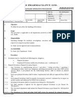 SOP QA 010 00 Handling of Deviation