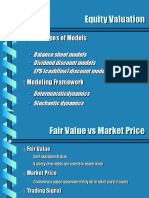 Equity Valuation: Basic Types of Models