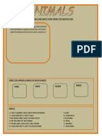 Animal Habitats Graphic Organizer