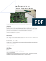 Diagnóstico Avanzado en Computadoras Automotrices