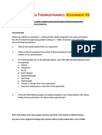 Assignment 03 Applied Thermodynamics