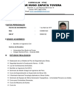 Curriculum Vitae Oscar