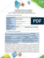 EVALUACION (POA) Biotecnologia