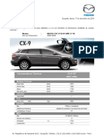 Mazda Cx9 GT 3.7 v6